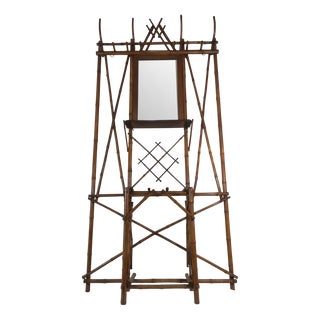 Austrian Bamboo Wall Coat Hanger, 1940s For Sale