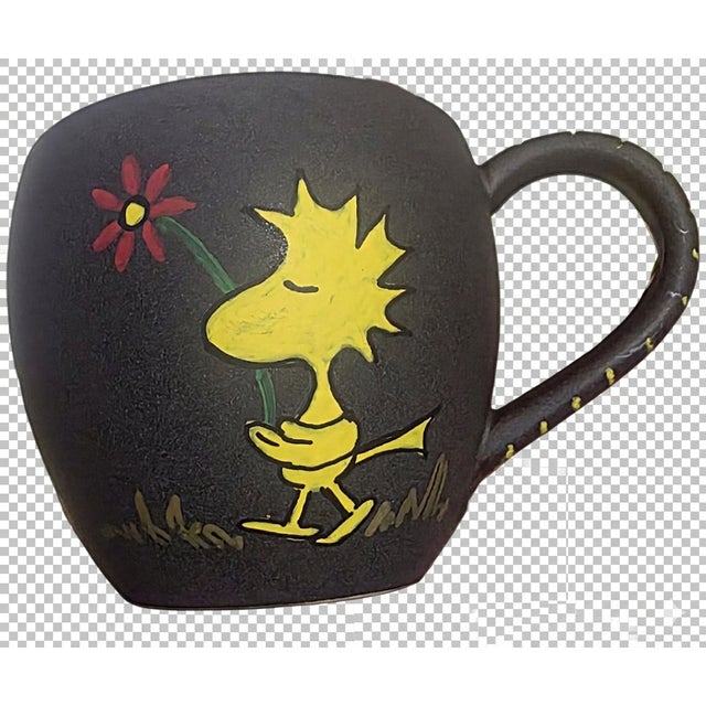 Hand Painted Woodstock Gold Edition Sketch Mugs - Set of 4 For Sale - Image 9 of 9