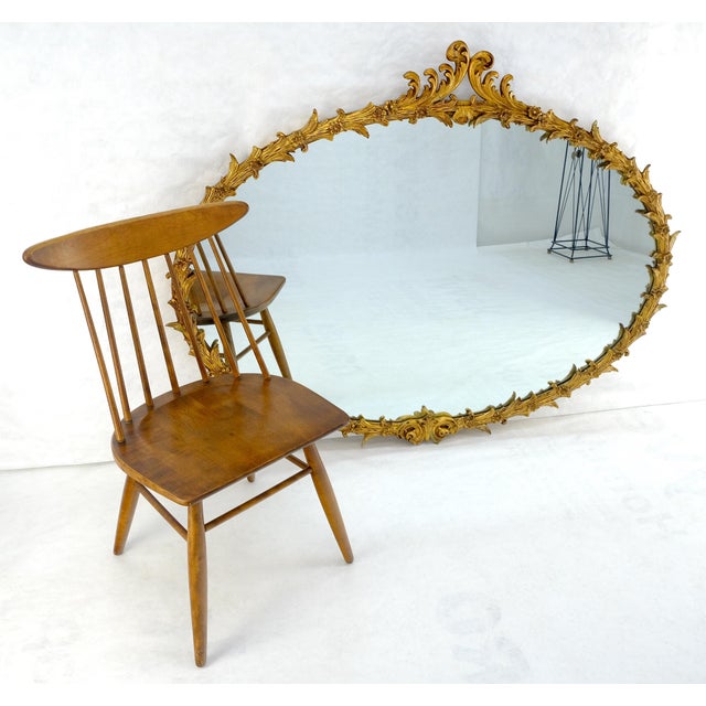 Large Fine 61” Long Oval Gilt Gesso Rococo Louis VX Style MINT