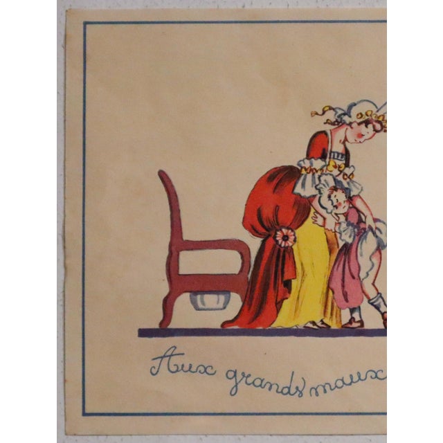 Date: 1940's Size: 9.5 x 6.25 inches Artist: Jacqueline Duché About the poster: Lescène Laboratories was a French...