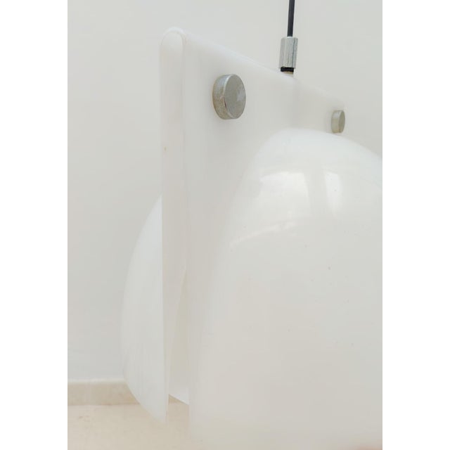 White Space Age White Orione Pendant by Lampa Brazzoli for Guzzini, 1970s For Sale - Image 8 of 15