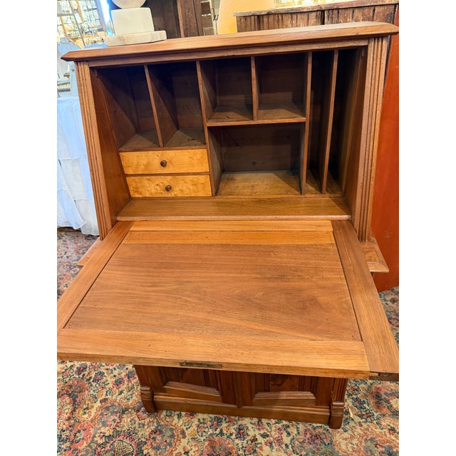 Antique, Eastlake Walnut Drop-Front Desk, Mid-1800s For Sale In Panama City, FL - Image 6 of 7