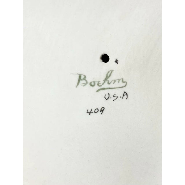 Beige Pair of 1950s Boehm Male & Female Ring-Necked Pheasant Porcelain Birds - Set of 2 For Sale - Image 8 of 8