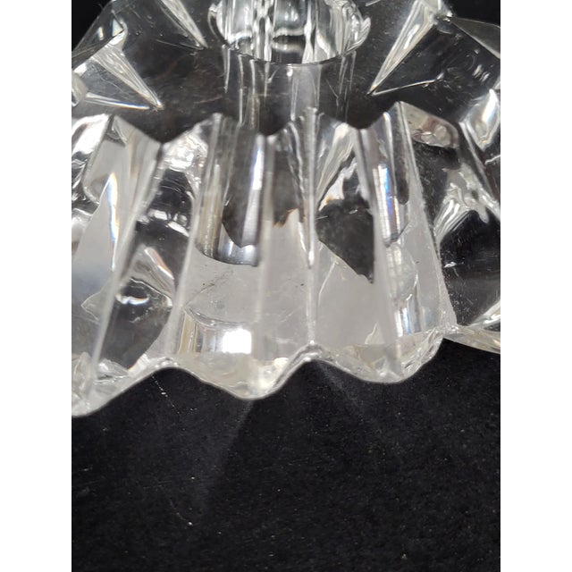 1940s Vintage Lead Crystal Perfume Bottle With Stopper For Sale - Image 5 of 12