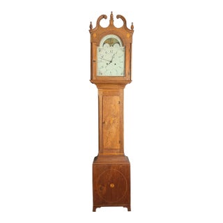 Charles Cooper, Lebanon Pennsylvania Grandfather Clock, Circa 1800 For Sale