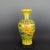 Early 20th Century Chinese Vintage Ceramic Vase,Ming Dynasty Yongle Marked Yellow Ground Famille Verte Porcelain Vase Hand Painted Dragon and Phoenix Pattern For Sale - Image 5 of 7