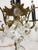 Hollywood Regency Spanish Brass 5 Arm Candelabra Table Lamp on Italian Marble For Sale - Image 16 of 17