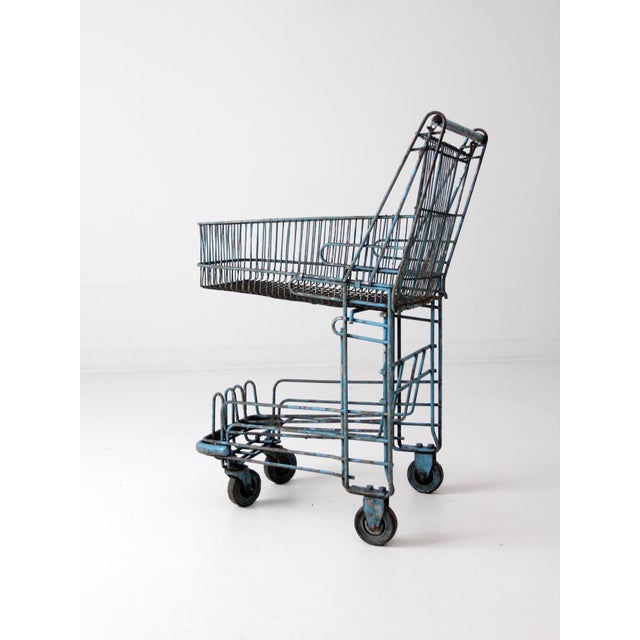 Vintage Metal Shopping Cart Chairish