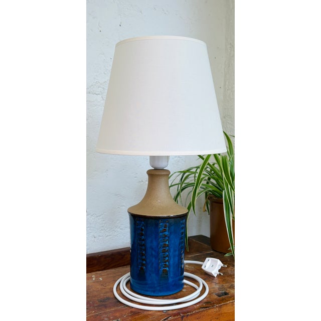 Ceramic Model 3045 Table Lamp in Bamboo from Søholm, 1960s For Sale - Image 7 of 10