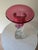 1970s Fine Art Glass Cranberry Twisted Crystal Vase/Candleholder For Sale In New York - Image 6 of 6