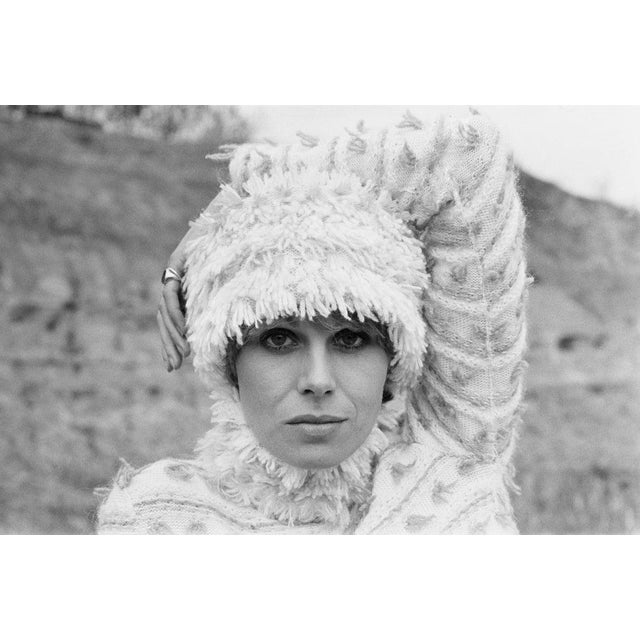 Joanna Lumley British actress, comedian, activist and fashion model Joanna Lumley wearing matching wool sweater and wool...