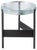 Alwa Two Transparent Black Side Table by Pulpo For Sale