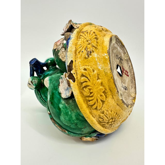 Ceramic Altar Fruit Qing Dynasty Chinese Pair For Sale - Image 9 of 12