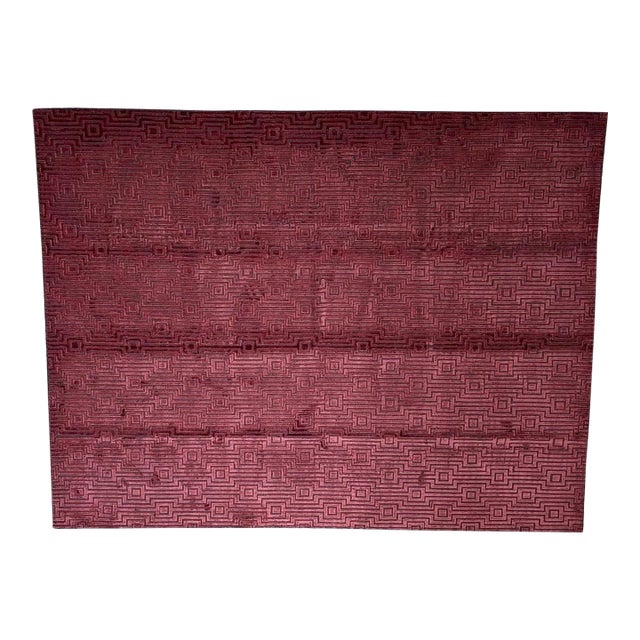 Pure Silk Nepalese Rug , 8' X 10" For Sale