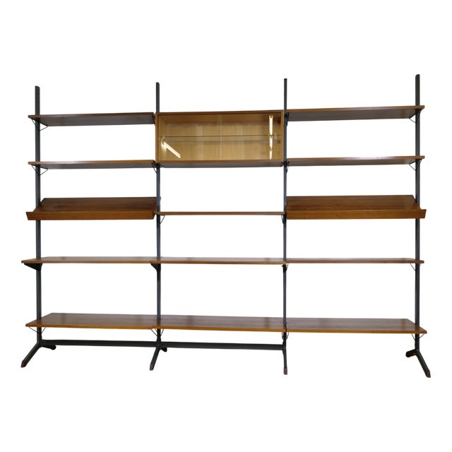 Mid-Century Freestanding Modular Shelving System by Olof Pira, 1960s For Sale