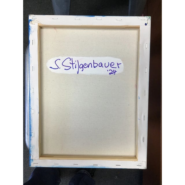 Contemporary Intuitive Abstract Painting by Stephen Stilgenbauer For Sale - Image 3 of 3
