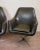 Mid-Century Modern Set of Mid-Century Swedish Swivel Armchairs with Leather Upholstery and Seat Cushion in the style of Overman For Sale - Image 3 of 9