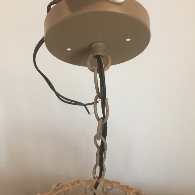 Macrame Rope Chandelier For Sale In Los Angeles - Image 6 of 8