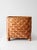 Mid-Century Modern Vintage Woven Bamboo Storage Basket With Geometric Herringbone Pattern For Sale - Image 3 of 12