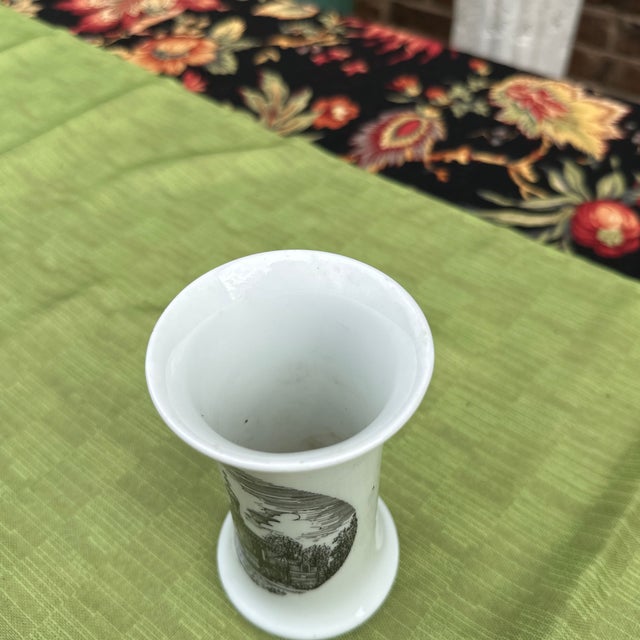 1970s 1970s Ceramic Small Vase With Hand Painted Details For Sale - Image 5 of 7