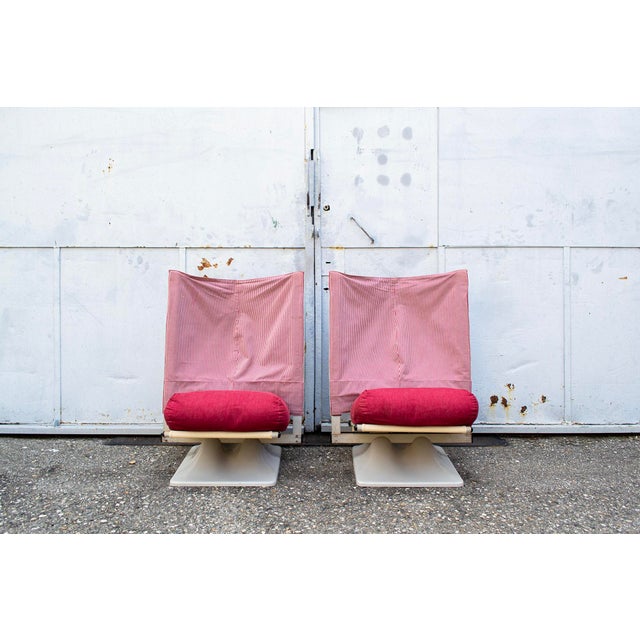 Red AEO Model Armchairs by Archizoom Associati for Cassina, 1973, Set of 2 For Sale - Image 8 of 8