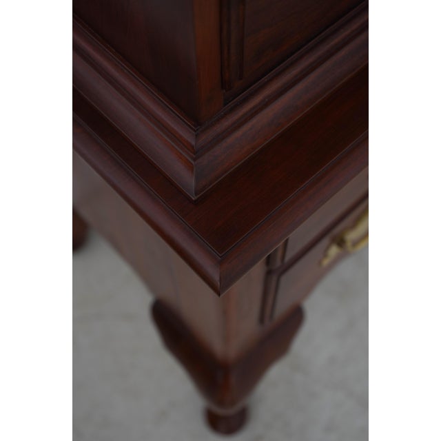 Henkel Harris 3 Part Cherry Highboy Chest of Drawers For Sale - Image 9 of 18