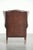 English Cowhide Wing Armchair For Sale - Image 4 of 12