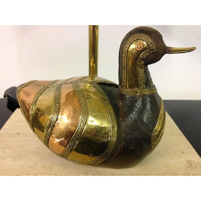 1970s Brass Duck Lamp, 1970s For Sale - Image 5 of 7