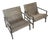 1980s Sculptural Woven Steel Mesh Lounge Chairs For Sale