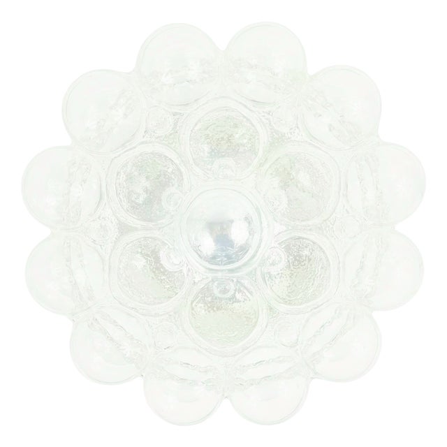 Mid-Century Modern Bubble Glass Flush Mount by Helena Tynell for Limburg, Germany, 1960s For Sale