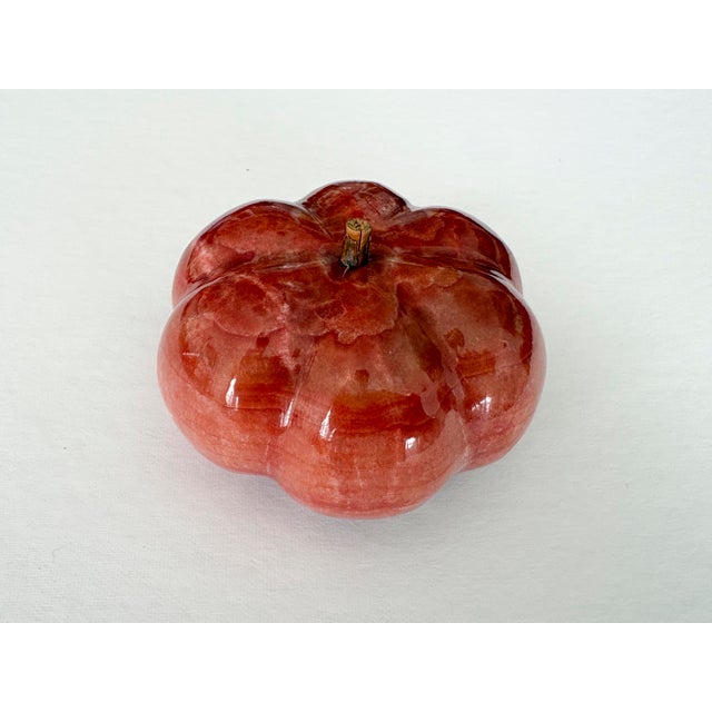 Italian Vintage Polished Alabaster Stone Fruits - Set of 3 For Sale - Image 3 of 11