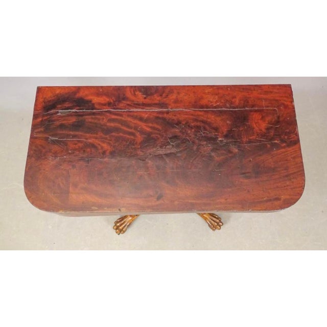 Early 19th Century Beautiful American Empire Mahogany Card or Game Table For Sale - Image 4 of 8