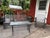 Metal Russell Woodard Mid 20th Century Glider Sofa and Chair Patio Set, 3 Pieces For Sale - Image 7 of 12