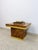 Mid 20th Century Mid 20th Century Milo Baughman Style Burlwood Brass Trim Side Table Vintage MCM Postmodern Accent For Sale - Image 5 of 11