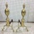 1940s Brass Lemon Top Andirons - a Pair For Sale - Image 5 of 5