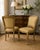 A classic pair of French Provincial side chairs showcasing graceful lines, floral carvings, and refined proportions. The...