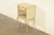 A gorgeous French Provincial Louis XV style one-drawer nightstand By Drexel USA, Circa 1950s Cream lacquered walnut, with...