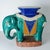 Chinoiserie Glazed Ceramic Chinoiserie Elephant Garden Stool& Plant Stand, Made in Vietnam For Sale - Image 3 of 8