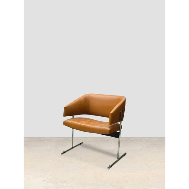 Senior Chair in Steel by Jorge Zalsupin, 1950 For Sale - Image 5 of 5