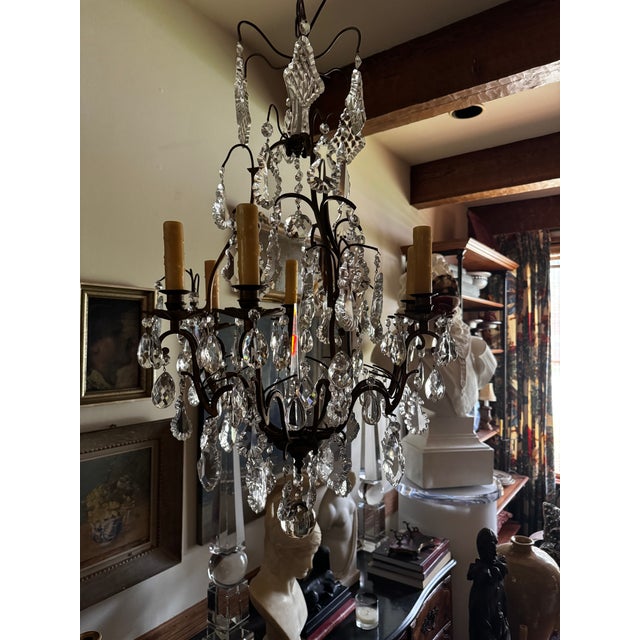 Antique Louis XV Style Crystal Chandelier For Sale - Image 13 of 13