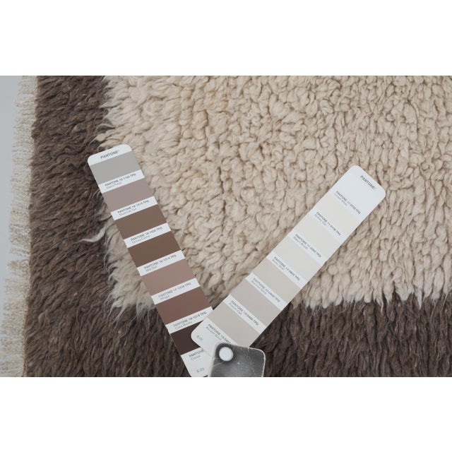 1960s Vintage Organic Wool Turkish Tulu Rug 2'9'' X 4'1'' For Sale - Image 12 of 12