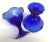 Vintage French Cobalt Blue Ice Cream Coupes - a Pair For Sale - Image 10 of 12
