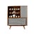A bookcase manufactured in the 1960s at the Słupsk Furniture Factory. The walnut veneer has been restored, the high-gloss...