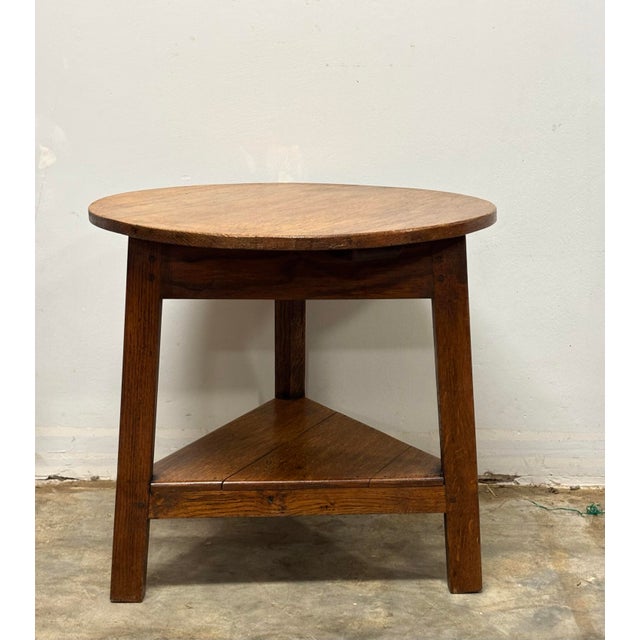 English 19th Century English Oak Cricket Table For Sale - Image 3 of 7