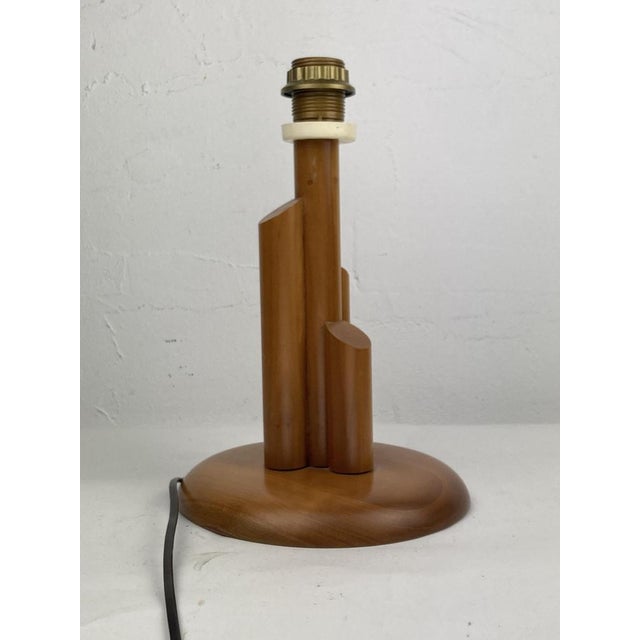 Mid-Century Modern Scandinavian Pine Skyscraper Table Lamp, 1970s For Sale - Image 12 of 13