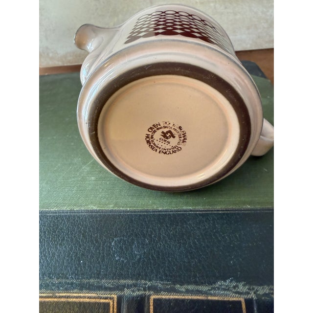 Vintage Hornsea Pottery Coral Pattern Milk Jug or Creamer England Mid Century Modern For Sale - Image 4 of 7