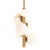 Metal Regina Andrew Styx Alabaster Orbs Vertical Pendant, Natural Brass Finish For Sale - Image 7 of 8