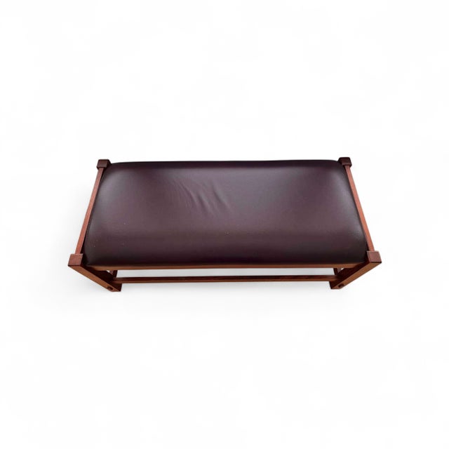 Stickley Stickley Mission Wooden Bench W/Spindle Sides For Sale - Image 4 of 5