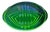 Art Deco Green Uranium Glass Serving Dish from Stölzle Heřmanova Huť, 1920s For Sale