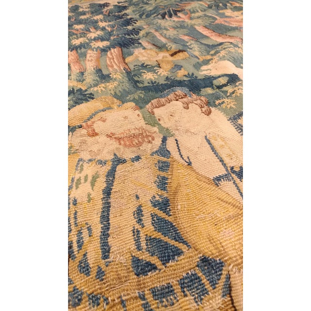 Textile Late 16th Century Flemish Historical Tapestry For Sale - Image 7 of 16